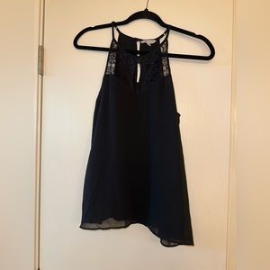 Naked Zebra Black Lace Top